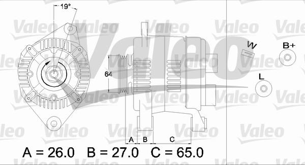 Valeo 436737 - Генератор autospares.lv