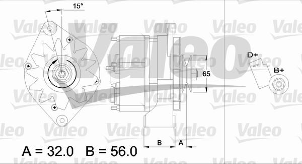 Valeo 436726 - Генератор autospares.lv