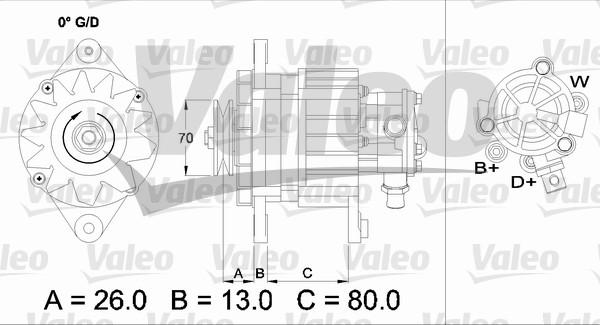 Valeo 436723 - Генератор autospares.lv