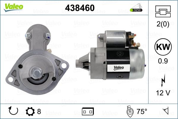 Valeo 438460 - Стартер autospares.lv