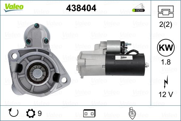 Valeo 438404 - Стартер autospares.lv