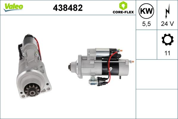 Valeo 438482 - Стартер autospares.lv