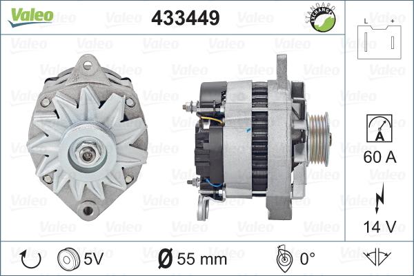 Valeo 433449 - Генератор autospares.lv