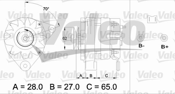 Valeo 433446 - Генератор autospares.lv