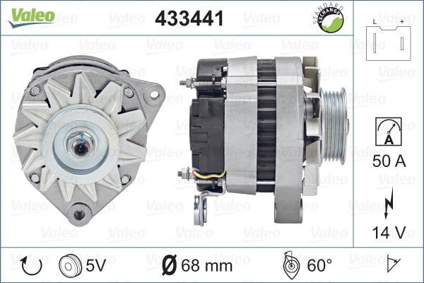 Valeo 433441 - Генератор autospares.lv