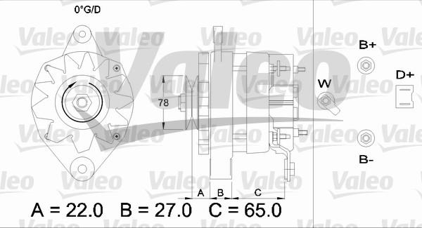 Valeo 433451 - Генератор autospares.lv