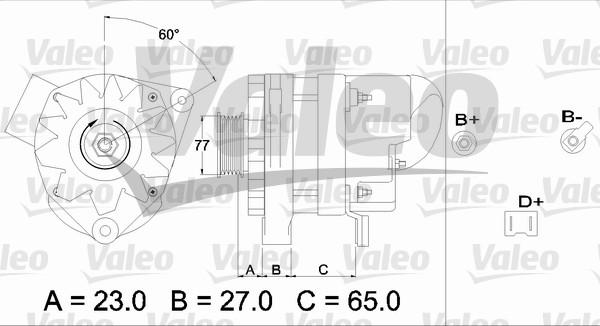 Valeo 433452 - Генератор autospares.lv