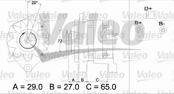 Valeo 433464 - Генератор autospares.lv