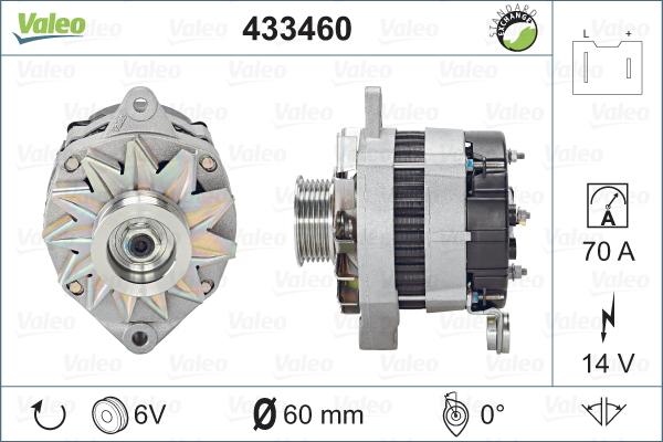 Valeo 433460 - Генератор autospares.lv