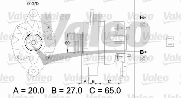 Valeo 433461 - Генератор autospares.lv