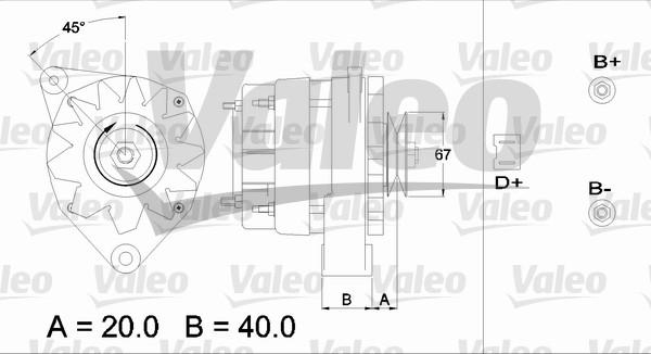 Valeo 433416 - Генератор autospares.lv