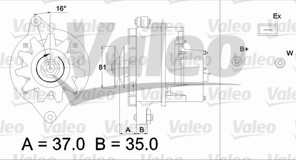 Valeo 433471 - Генератор autospares.lv