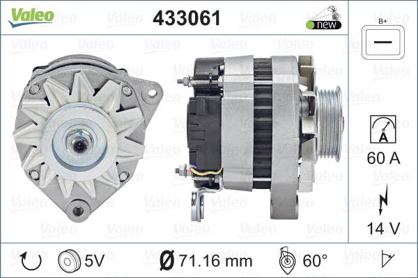 Valeo 433061 - Генератор autospares.lv