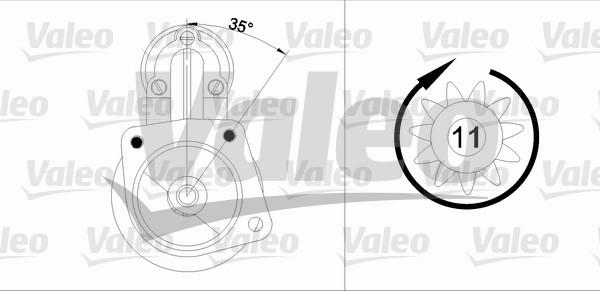 Valeo 433346 - Стартер autospares.lv