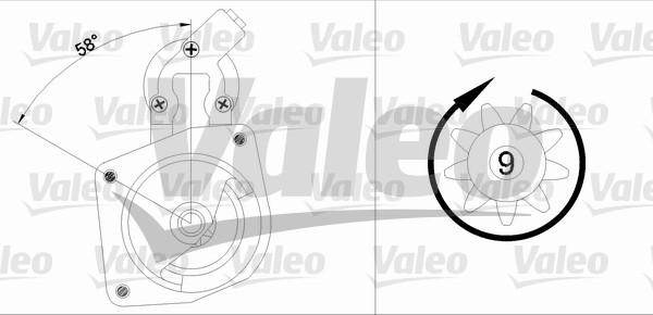 Valeo 433348 - Стартер autospares.lv