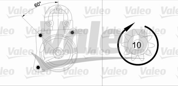 Valeo 433347 - Стартер autospares.lv