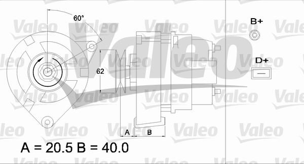 Valeo 433352 - Генератор autospares.lv