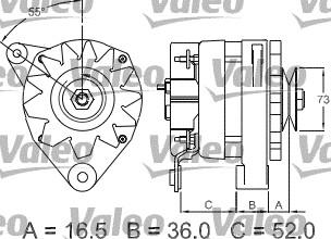 Valeo 433368 - Генератор autospares.lv