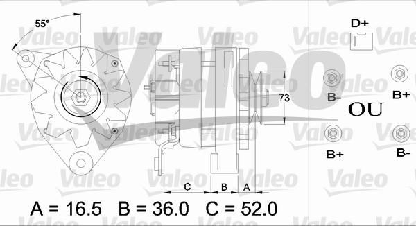 Valeo 433368 - Генератор autospares.lv