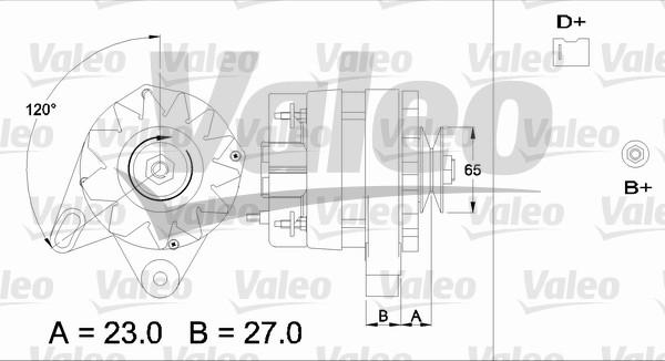 Valeo 433387 - Генератор autospares.lv