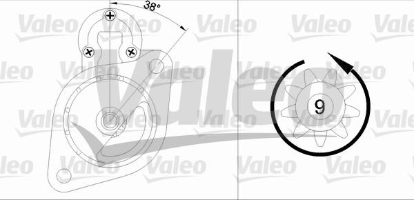 Valeo 433334 - Стартер autospares.lv