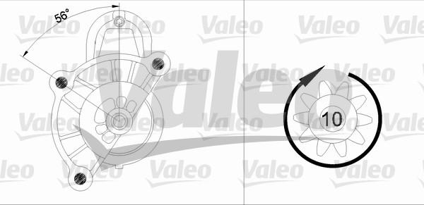 Valeo 433324 - Стартер autospares.lv