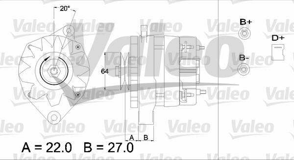 Valeo 433376 - Генератор autospares.lv