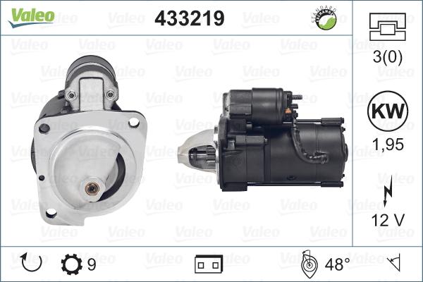 Valeo 433219 - Стартер autospares.lv