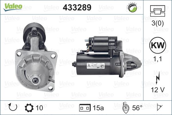 Valeo 433289 - Стартер autospares.lv