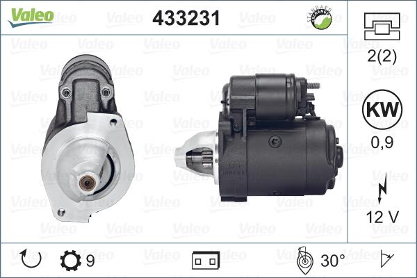 Valeo 433231 - Стартер autospares.lv