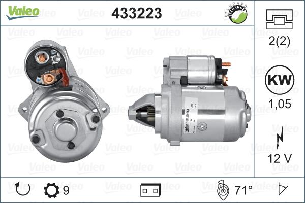 Valeo 433223 - Стартер autospares.lv