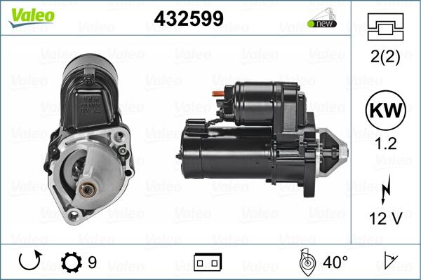 Valeo 432599 - Стартер autospares.lv