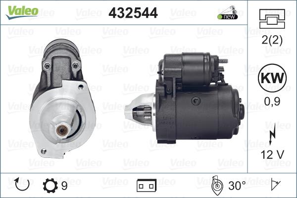 Valeo 432544 - Стартер autospares.lv