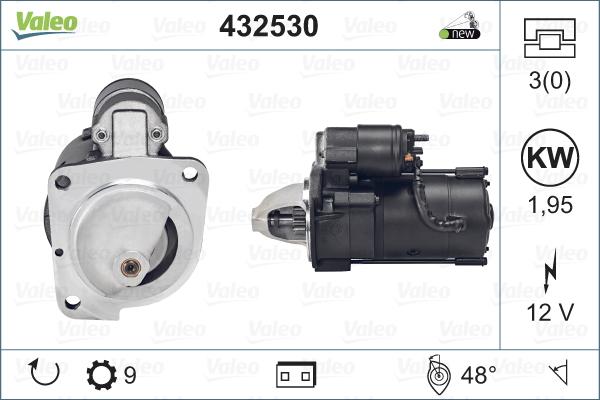 Valeo 432530 - Стартер autospares.lv