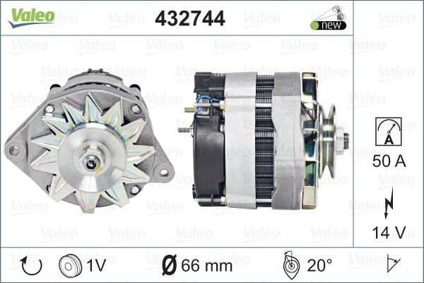 Valeo 432744 - Генератор autospares.lv