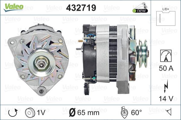 Valeo 432719 - Генератор autospares.lv