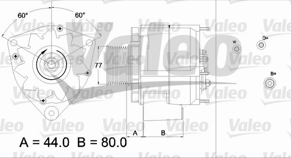 Valeo 437440 - Генератор autospares.lv