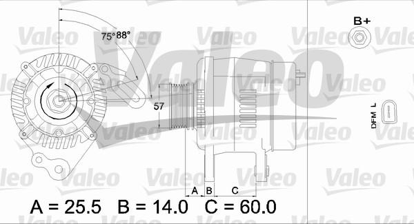 Valeo 437402 - Генератор autospares.lv