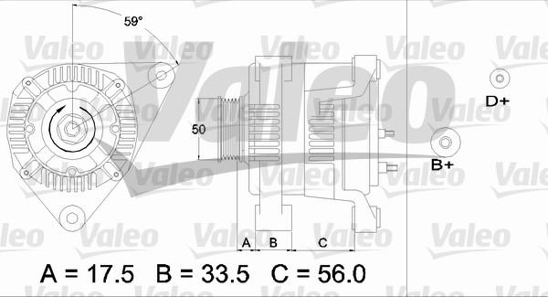 Valeo 437413 - Генератор autospares.lv