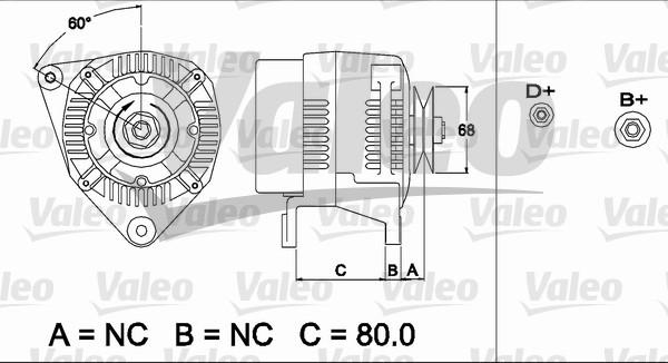 Valeo 437484 - Генератор autospares.lv