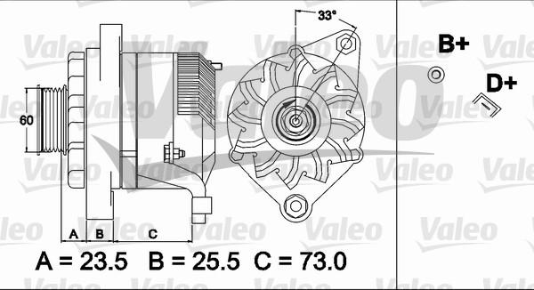 Valeo 437487 - Генератор autospares.lv