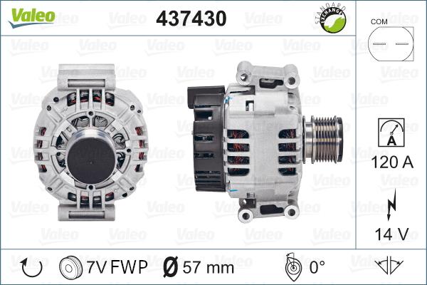 Valeo 437430 - Генератор autospares.lv