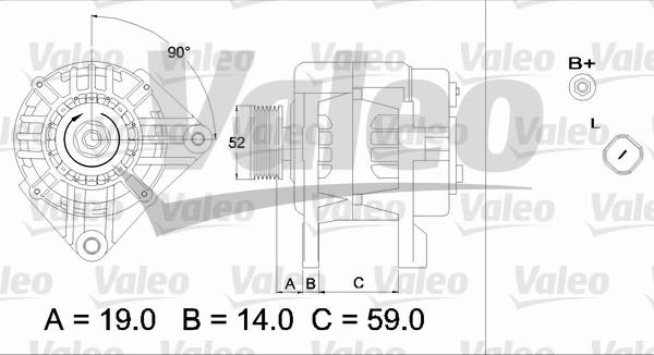 Valeo 437424 - Генератор autospares.lv