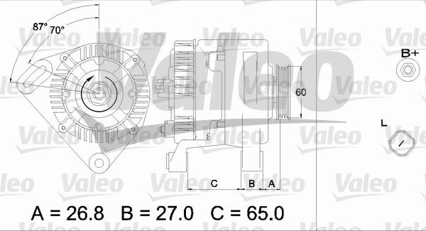 Valeo 437428 - Генератор autospares.lv