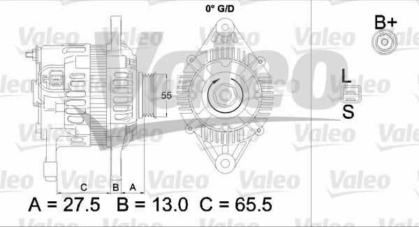 Valeo 437478 - Генератор autospares.lv