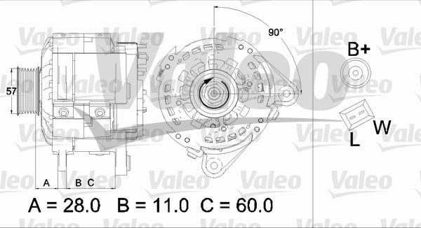 Valeo 437477 - Генератор autospares.lv