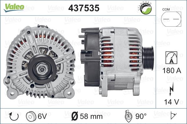 Valeo 437535 - Генератор autospares.lv