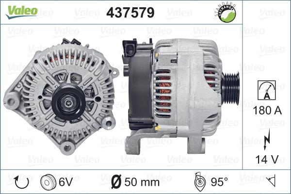 Valeo 437579 - Генератор autospares.lv