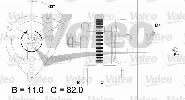 Valeo 437019 - Генератор autospares.lv