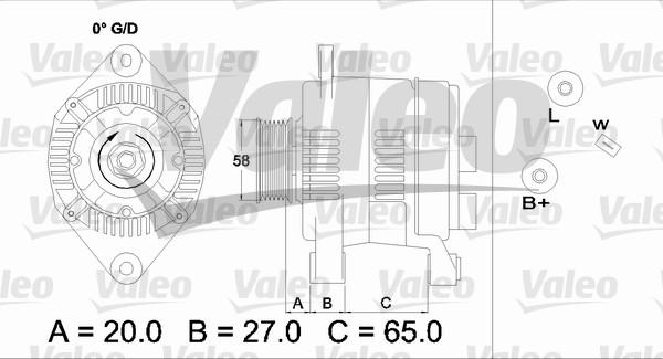 Valeo 437199 - Генератор autospares.lv